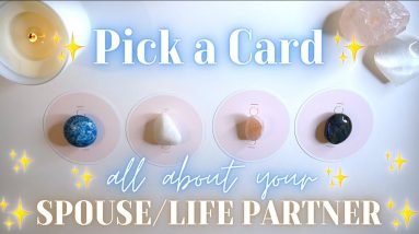 All About Your Spouse/Life Partner 👭💝 Detailed Pick-a-Card Tarot Reading ✨