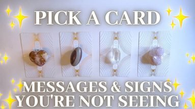 What Messages/Signs are you NOT SEEING?👀💫🧙‍♂️ Pick-a-Card Tarot Reading