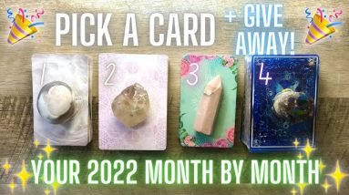 YOUR 2022 MONTH BY MONTH 🗓🌸 Pick a Card + Personal Reading Giveaway!🎉