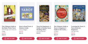 Image of beginner Tarot books