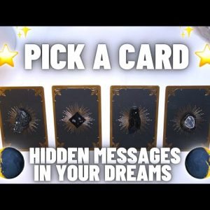 The Hidden Message in Your Dreams 🤫💭🖤 Detailed Pick-a-Card ✨ collab with @tarot wit’ tay