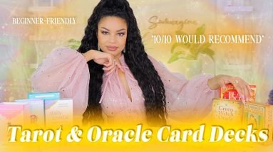 ✨🔮My Current FAVORITE TAROT & ORACLE DECKS💕Beginner's Tips + Q&A🔮✨