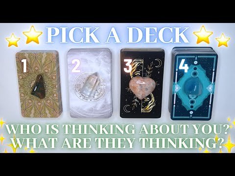 Who Is Thinking About You? 💭 What Are They Thinking? 🤍 Pick a Card Tarot Reading