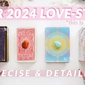 💌Your 2024 LOVE-STORY Predictions👩‍❤️‍👨💕**detailed af**🔮✨pick a card ♣︎ tarot reading✨🔥