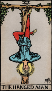 Photo of Hanged Man tarot card - Rider Waite deck