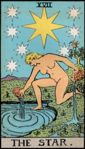 Photo of the Star tarot card - Rider Waite deck