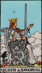 Photo of Queen of Swords tarot card - Rider Waite deck